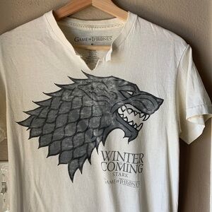 Games of Thrones Cream Short Sleeve T-shirt
